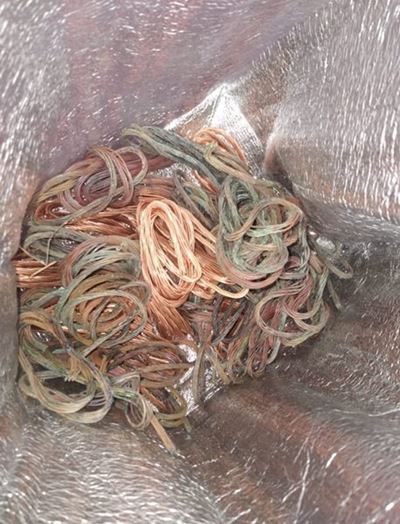 Man arrested for copper cable theft