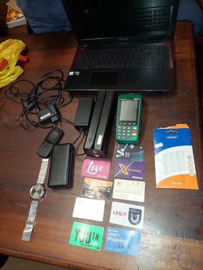 Card reader and point of sale device confiscated in Thembalethu