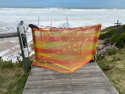 'Don't use cordoned off beach access points'