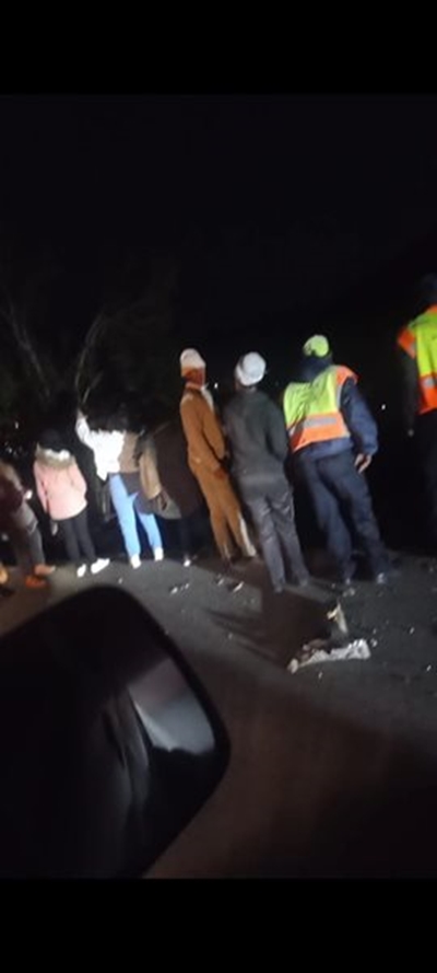 Bus accident in Heights Road, near Wilderness Heights