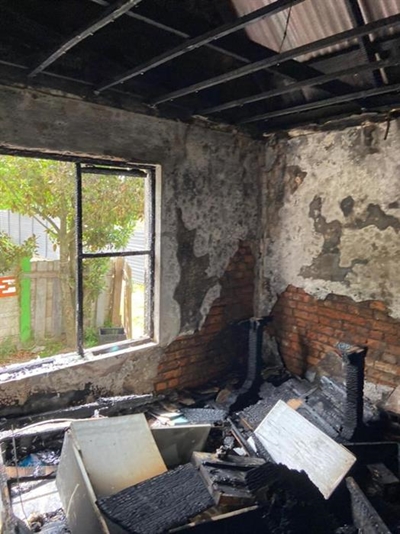 Gesin verloor als in brand