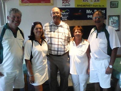 Hansie and Charlene win Mixed Pairs competition