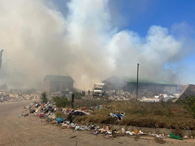 Transfer station up in smoke