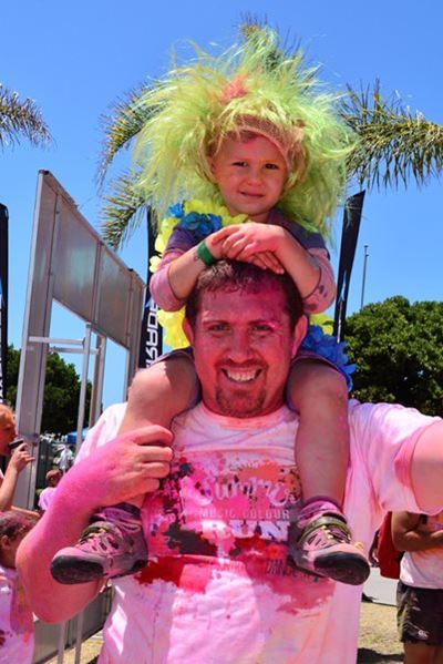 Amazing summer colour run fun
