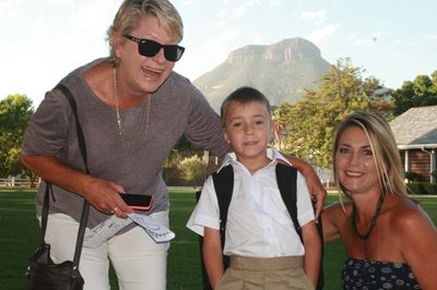 Excitement and nerves on 1st day of school