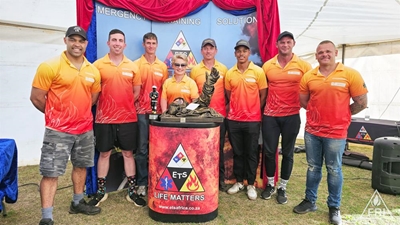 Local firefighters compete in industrial competition