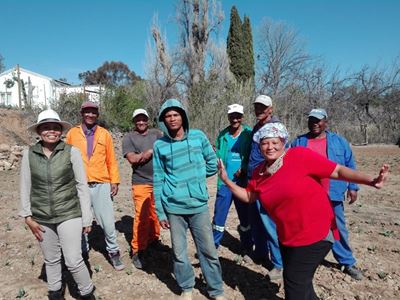 Werkloses begin landbouprojek
