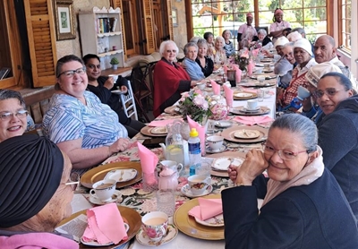 Elderly treated to a high tea