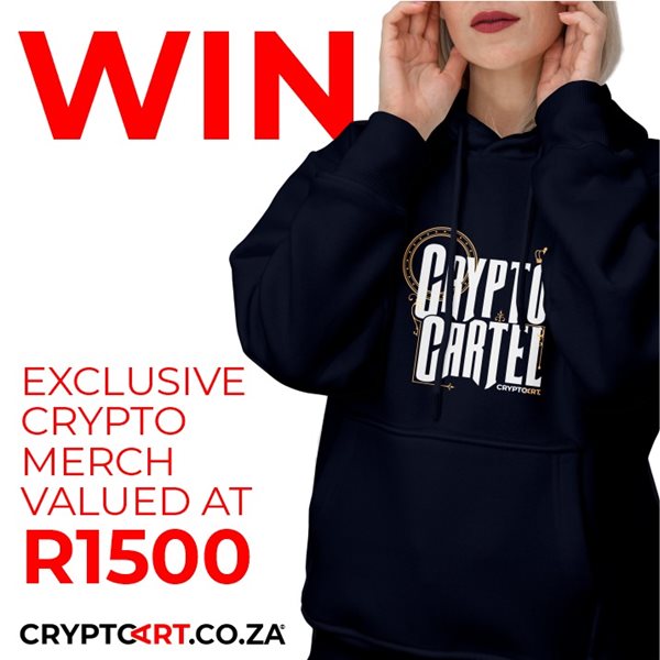 WIN EXCLUSIVE CRYPTO ART MERCHANDISE FROM CRYPTOART.CO.ZA  WORTH R1,500.00
