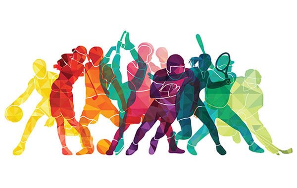 Sports Day Banner Vector Illustration Text Stock Vector (Royalty Free)  1032101407 | Shutterstock