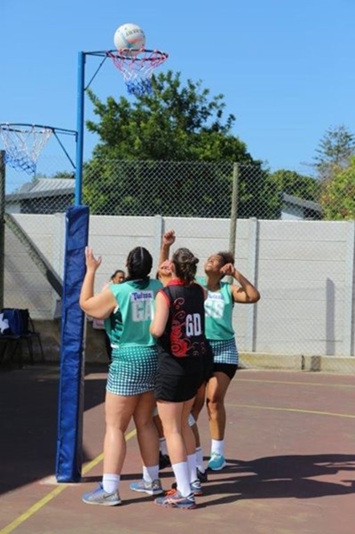 Netball action