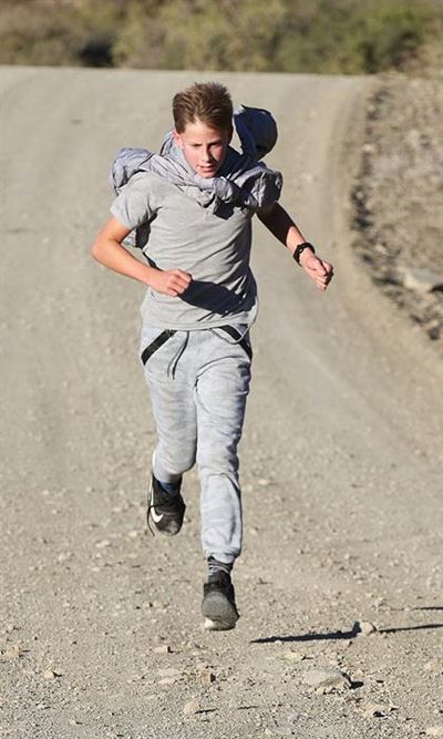 Park runners brave the chilly weather