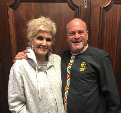 PJ Powers and SCCC together on stage