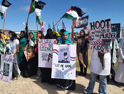 Peaceful march in solidarity with Palestine