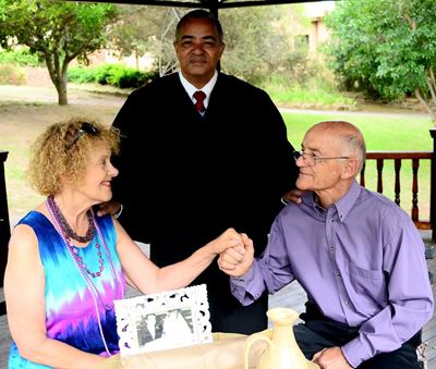 Spanwerk gee die deurslag vir 50 jaar bruilof