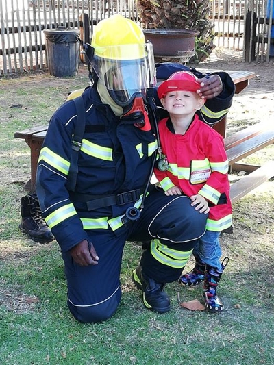 Brandweer besoek kleuters
