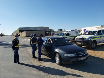 Roadblocks in Mossel Bay