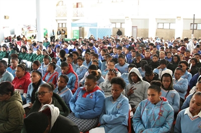 Matriculants listen to various speakers 