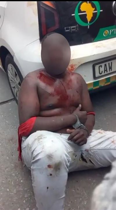 Sjambok used in mob justice attack