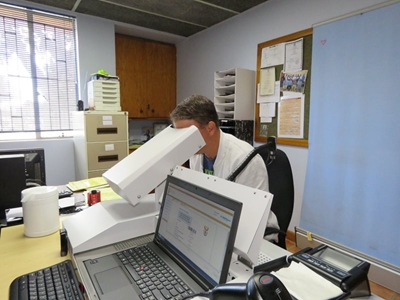 Eye test machine offline in Pacaltsdorp