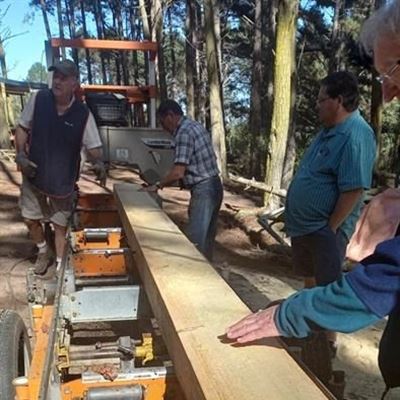 Woodworkers enjoy sawmill demo