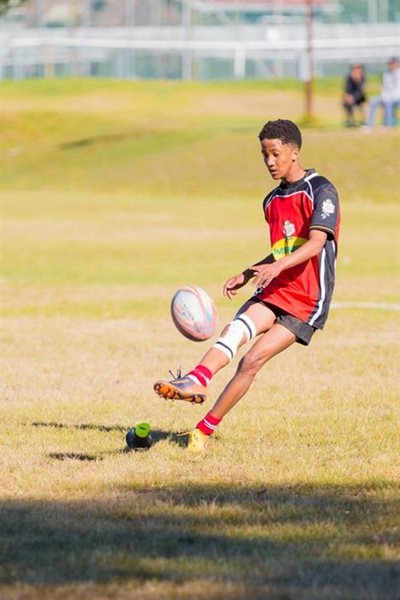 Jaylen James skitter vir Hoërskool George