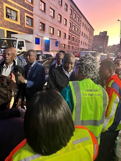 Building fire tragedy 'a very difficult lesson' that must not be repeated: President Ramaphosa