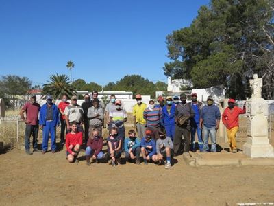 Local clean-up at cemetery