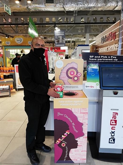 Donate sanitary products for girls and women in need