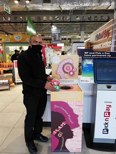 Donate sanitary products for girls and women in need