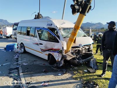Three injured in mall crash