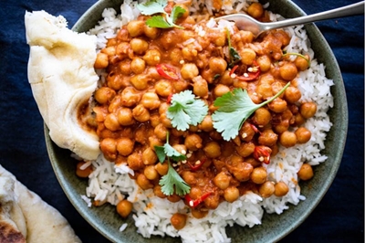 Easy butter chickpea curry recipe