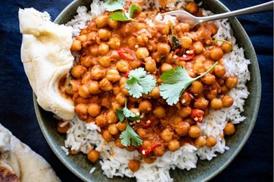 Easy butter chickpea curry recipe