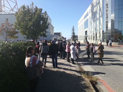 Fire in old Sars building