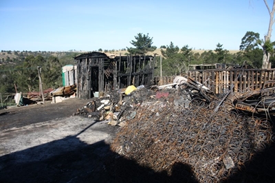 5 families lose everything in fire