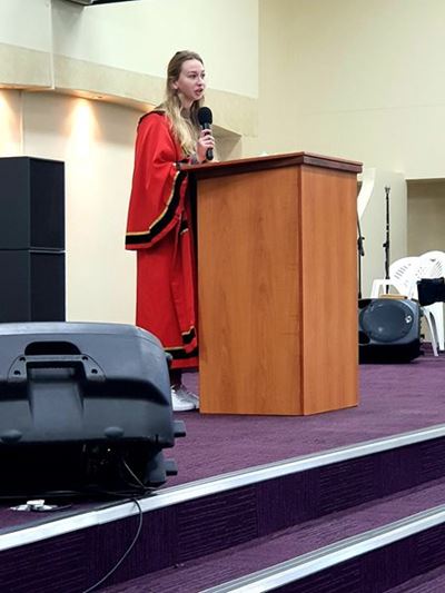 Junior mayor encourages peers in Youth Day speech