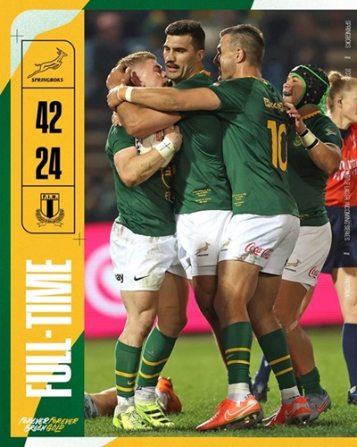  Springboks battle past Italy at Loftus