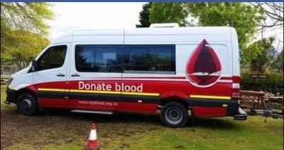 Donate blood this morning at Outeniqua Family Market