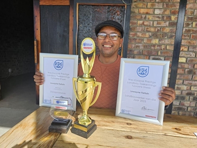 Lewayne Fortuin is Tuinroete se Agriwerker van die Jaar