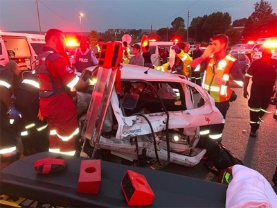 Narrow escape for family travelling when a police chase went wrong