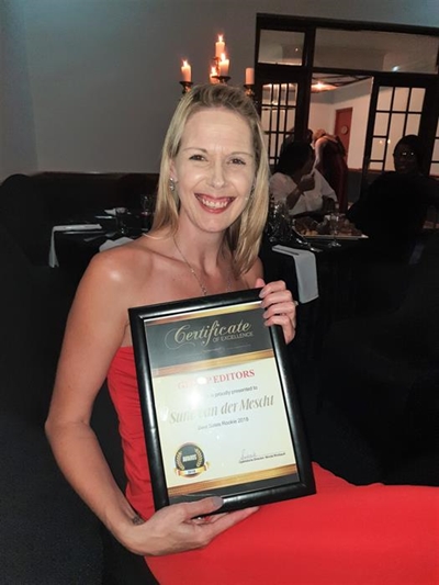 Local sales rep wins award