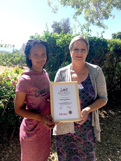 Boplaas Stoepsit Bistro receives award