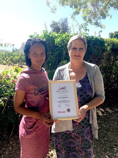 Boplaas Stoepsit Bistro receives award