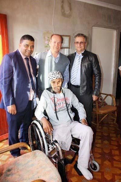 Hoop rol die keer met rolstoele in