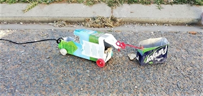 Recycling rubbish into toys