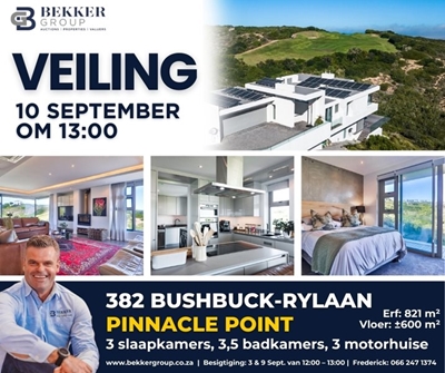 Op Veiling: Pinnacle Point woning