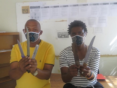 Homeless disarmed at haven
