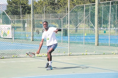 Parkdene tennis player acing his game