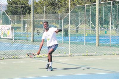 Parkdene tennis player acing his game