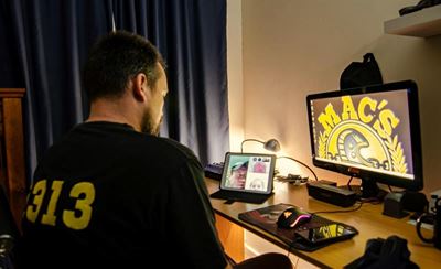 Bikers rev it up online